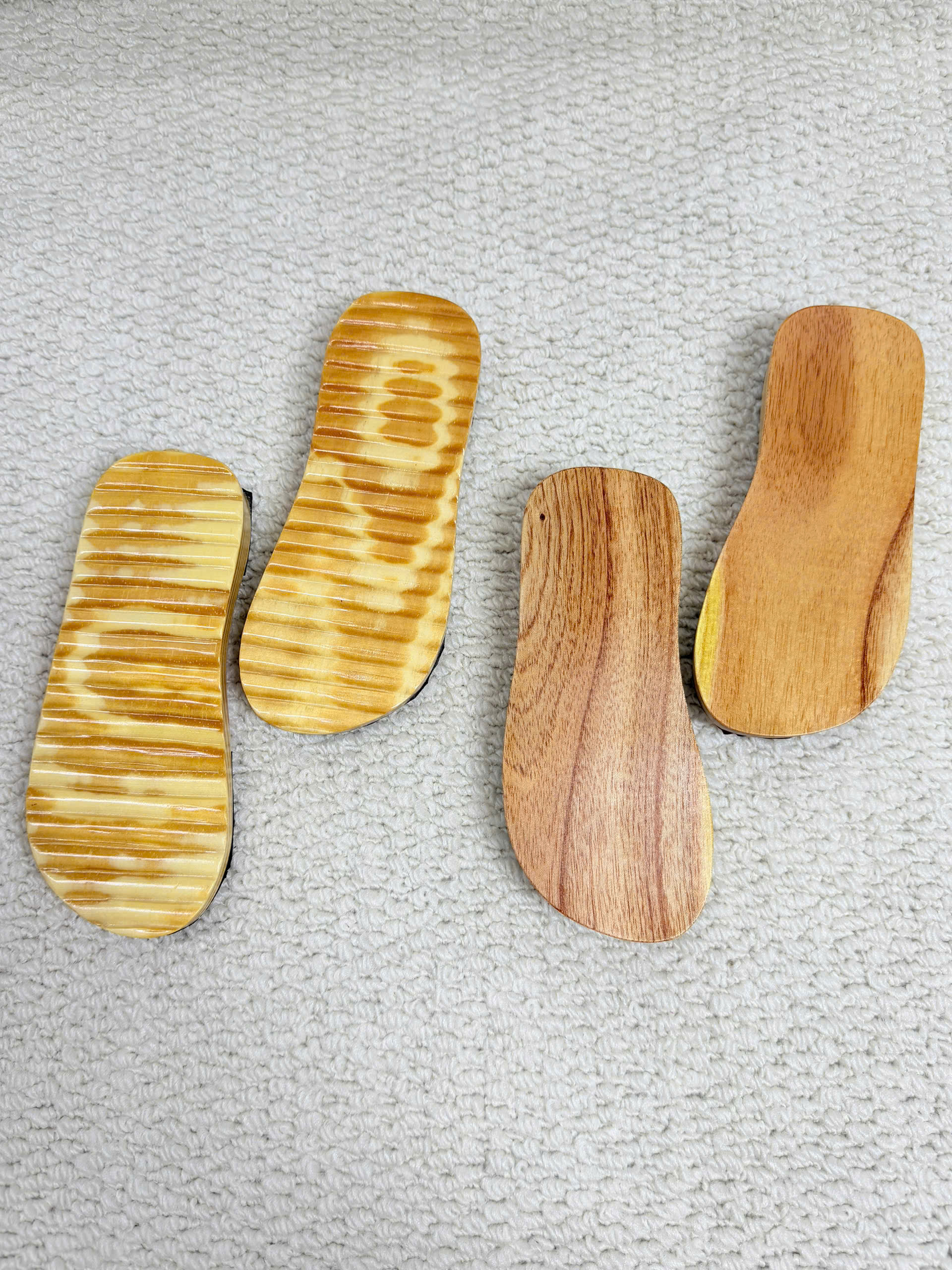 Đế Guốc Gỗ Trẻ Em / Guốc Mộc Cho Bé Trai & Bé Gái (Chống Trượt, Vân Gỗ Mịn)